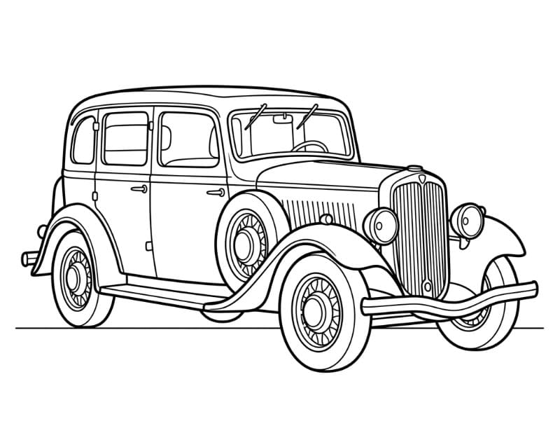 Peugeot 301D Tegninger til Farvelægning