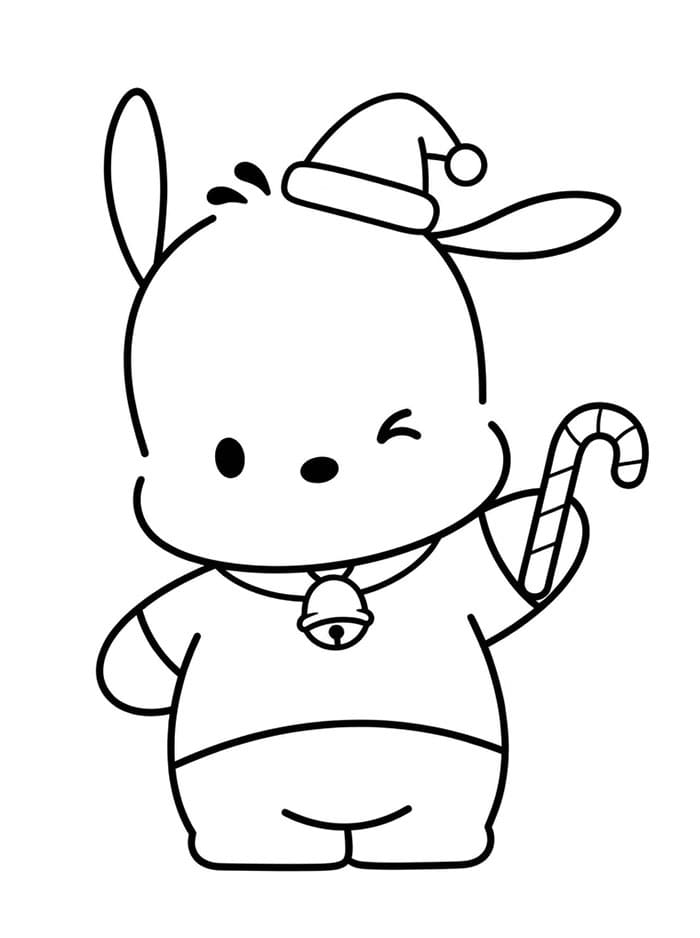 Pochacco Jul Tegninger til Farvelægning
