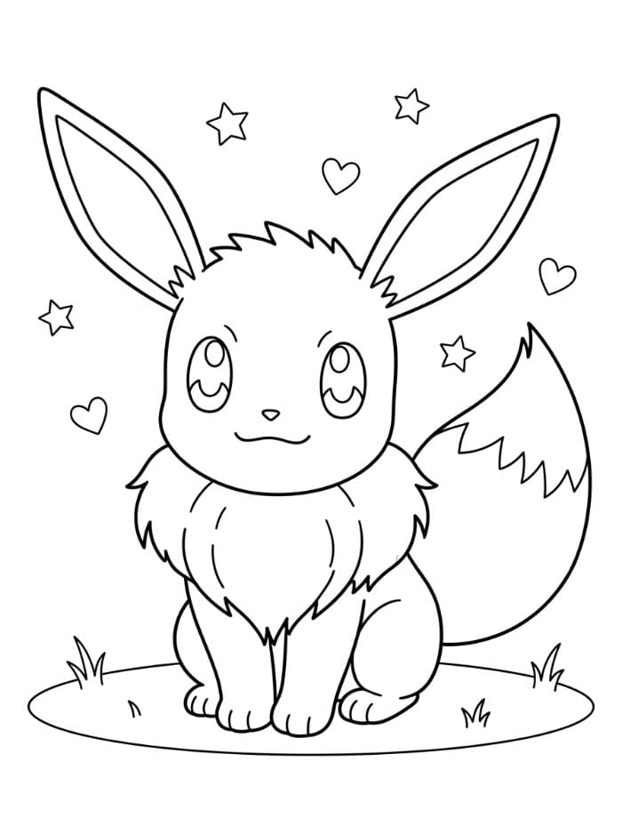 Eevee Tegninger til Farvelægning